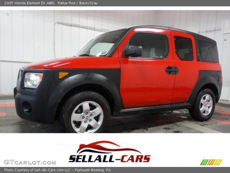 Rallye Red / Black/Gray 2005 Honda Element EX AWD