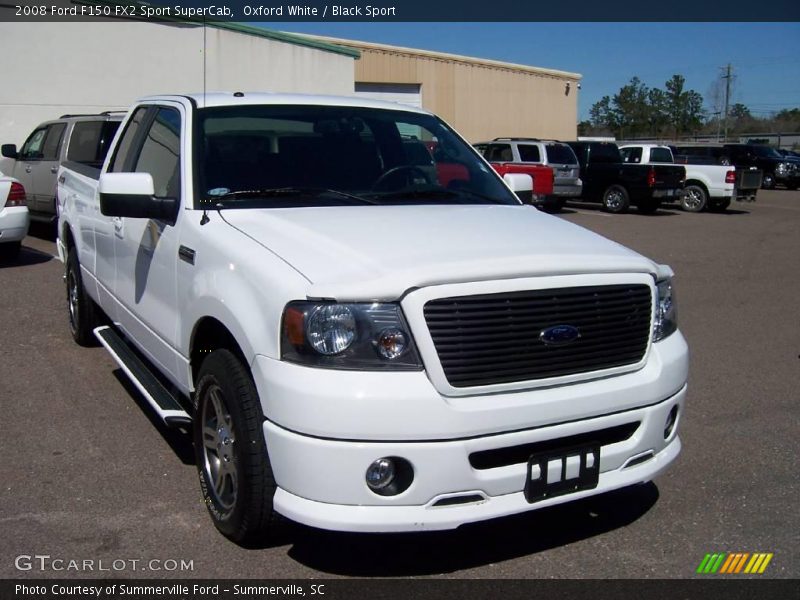Oxford White / Black Sport 2008 Ford F150 FX2 Sport SuperCab