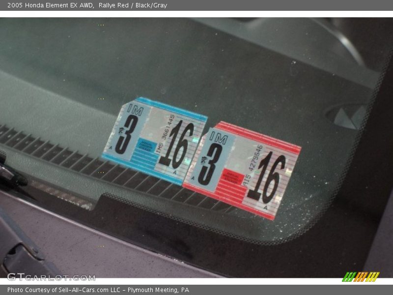 Rallye Red / Black/Gray 2005 Honda Element EX AWD