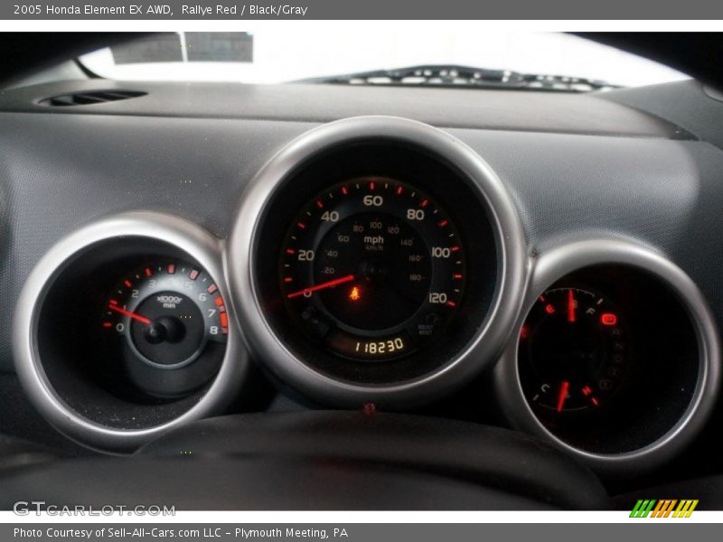 Rallye Red / Black/Gray 2005 Honda Element EX AWD