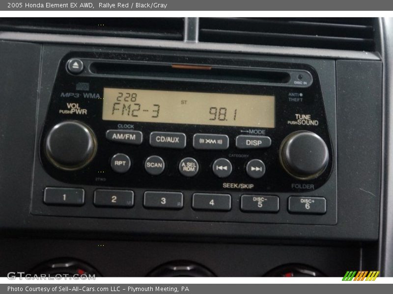 Rallye Red / Black/Gray 2005 Honda Element EX AWD