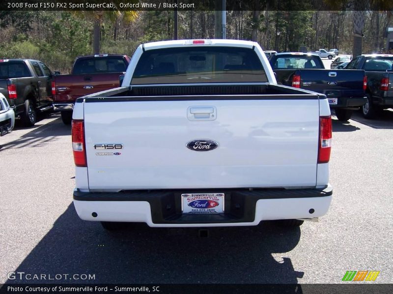 Oxford White / Black Sport 2008 Ford F150 FX2 Sport SuperCab