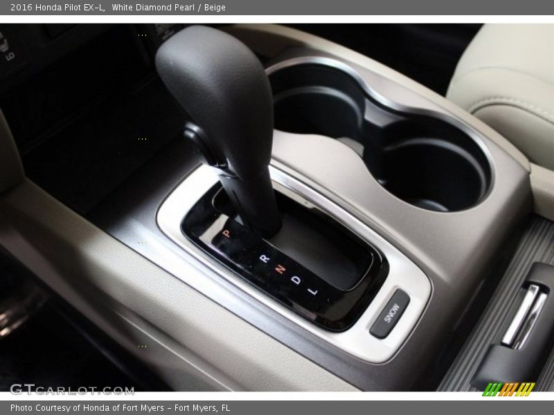 White Diamond Pearl / Beige 2016 Honda Pilot EX-L