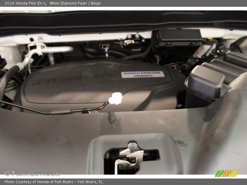 White Diamond Pearl / Beige 2016 Honda Pilot EX-L