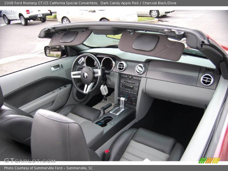 Dark Candy Apple Red / Charcoal Black/Dove 2008 Ford Mustang GT/CS California Special Convertible
