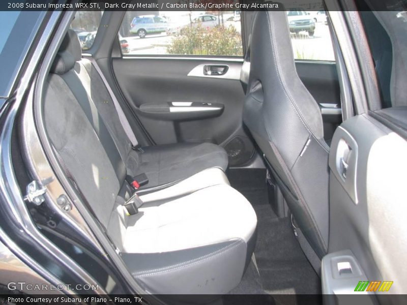 Dark Gray Metallic / Carbon Black/Graphite Gray Alcantara 2008 Subaru Impreza WRX STi