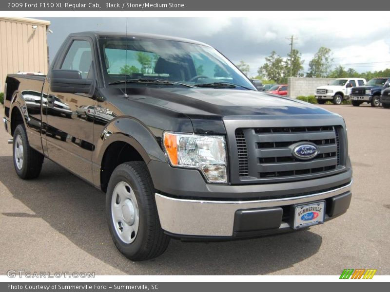 Black / Stone/Medium Stone 2009 Ford F150 XL Regular Cab