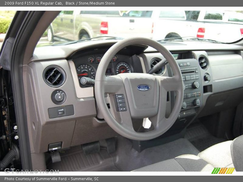 Black / Stone/Medium Stone 2009 Ford F150 XL Regular Cab