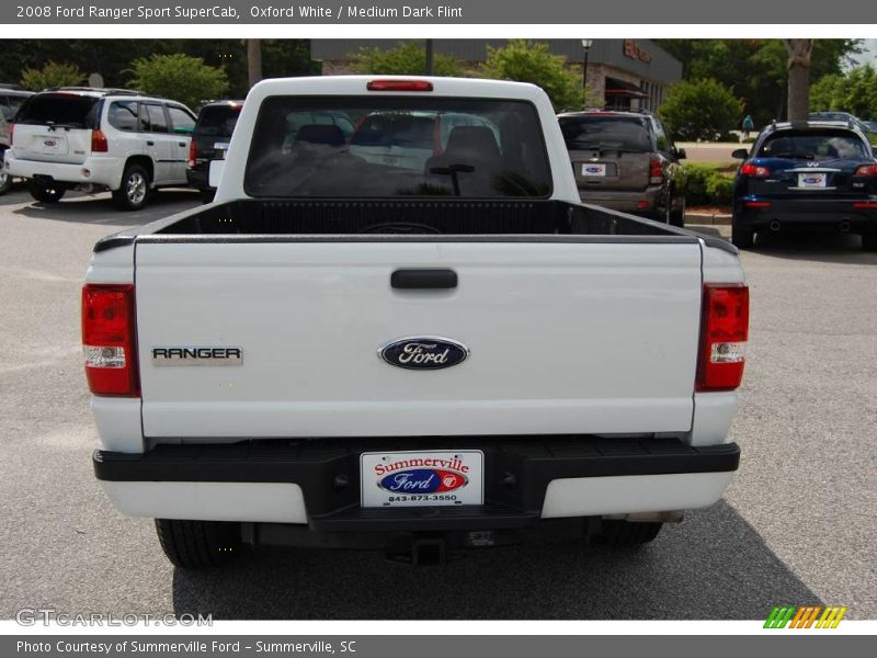 Oxford White / Medium Dark Flint 2008 Ford Ranger Sport SuperCab