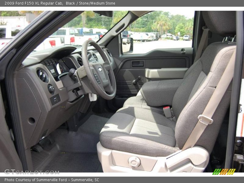 Black / Stone/Medium Stone 2009 Ford F150 XL Regular Cab