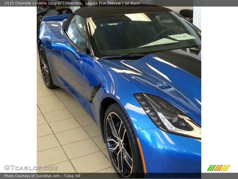 Laguna Blue Tintcoat / Jet Black 2015 Chevrolet Corvette Stingray Convertible
