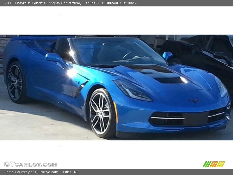 Laguna Blue Tintcoat / Jet Black 2015 Chevrolet Corvette Stingray Convertible
