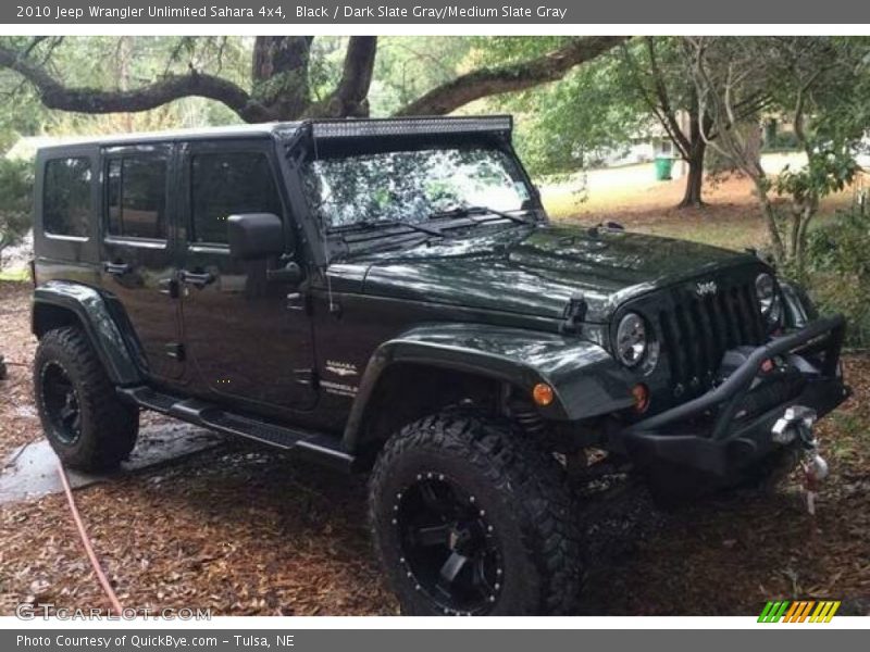 Black / Dark Slate Gray/Medium Slate Gray 2010 Jeep Wrangler Unlimited Sahara 4x4
