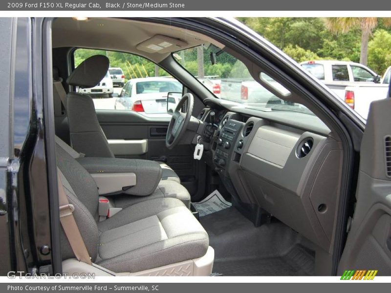 Black / Stone/Medium Stone 2009 Ford F150 XL Regular Cab