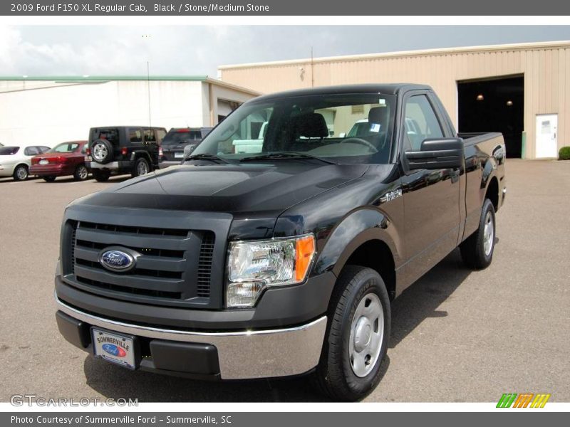 Black / Stone/Medium Stone 2009 Ford F150 XL Regular Cab