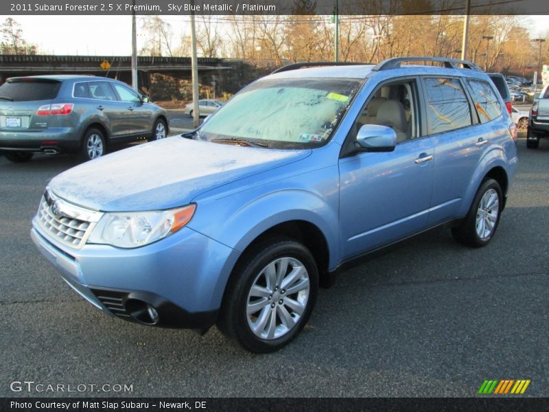 Sky Blue Metallic / Platinum 2011 Subaru Forester 2.5 X Premium