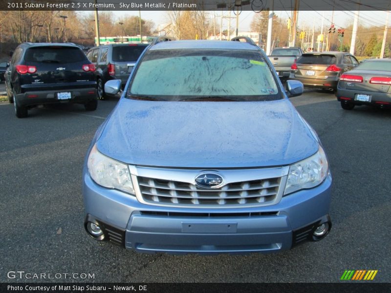 Sky Blue Metallic / Platinum 2011 Subaru Forester 2.5 X Premium