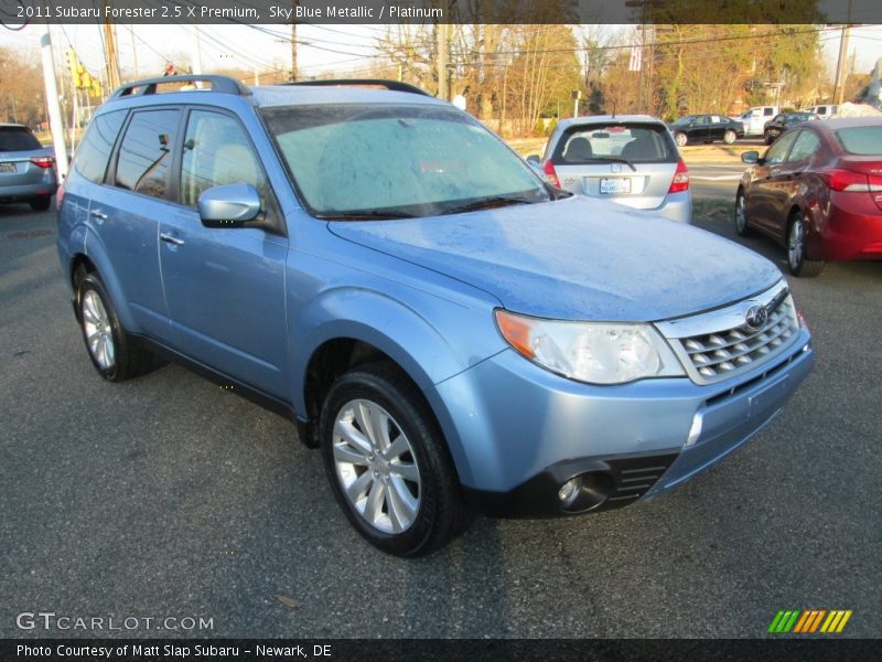 Sky Blue Metallic / Platinum 2011 Subaru Forester 2.5 X Premium