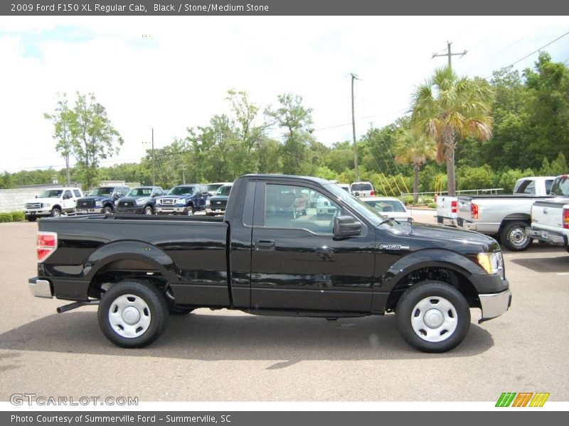 Black / Stone/Medium Stone 2009 Ford F150 XL Regular Cab