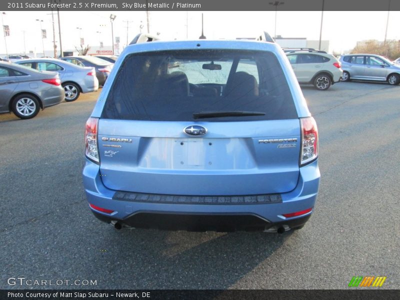 Sky Blue Metallic / Platinum 2011 Subaru Forester 2.5 X Premium