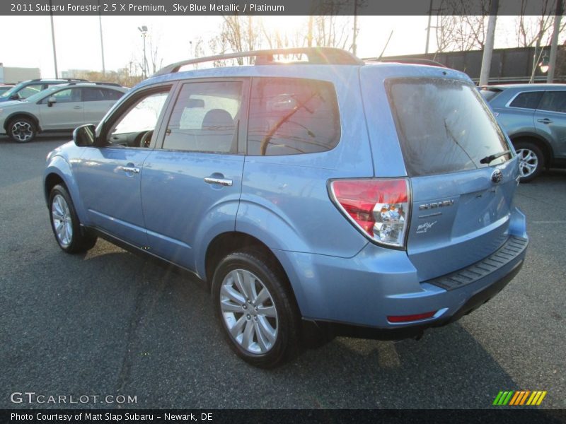 Sky Blue Metallic / Platinum 2011 Subaru Forester 2.5 X Premium