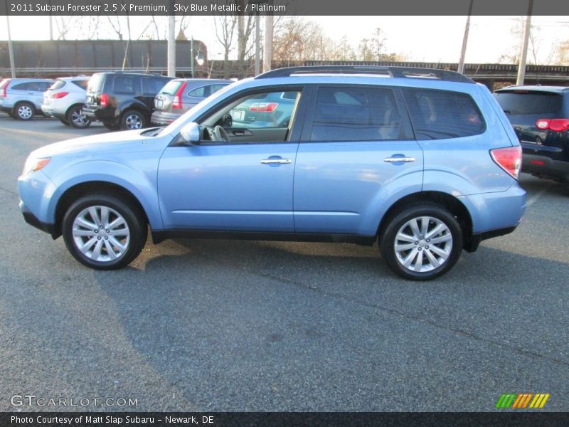 Sky Blue Metallic / Platinum 2011 Subaru Forester 2.5 X Premium