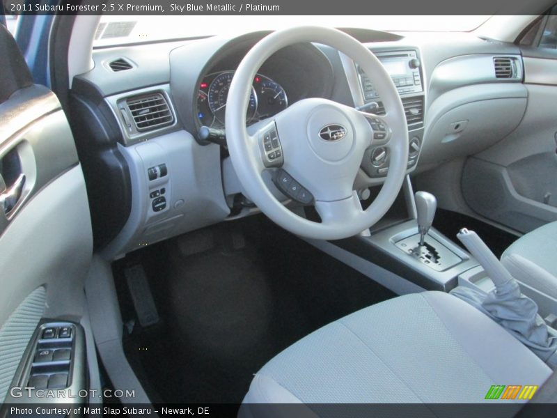 Sky Blue Metallic / Platinum 2011 Subaru Forester 2.5 X Premium