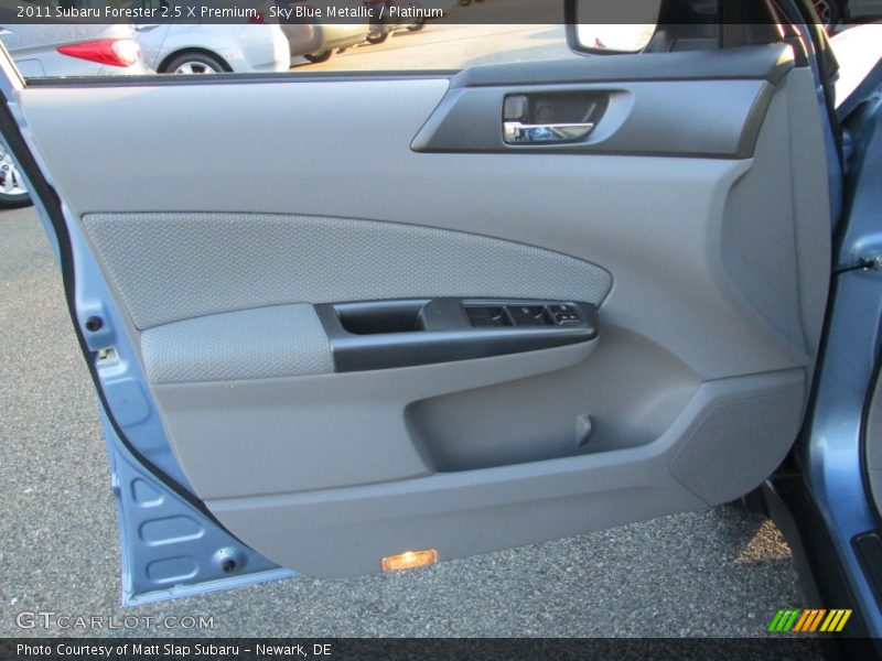 Sky Blue Metallic / Platinum 2011 Subaru Forester 2.5 X Premium