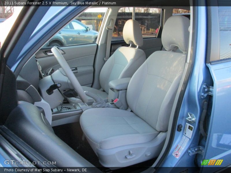 Sky Blue Metallic / Platinum 2011 Subaru Forester 2.5 X Premium