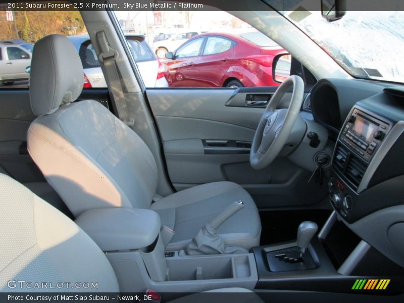 Sky Blue Metallic / Platinum 2011 Subaru Forester 2.5 X Premium