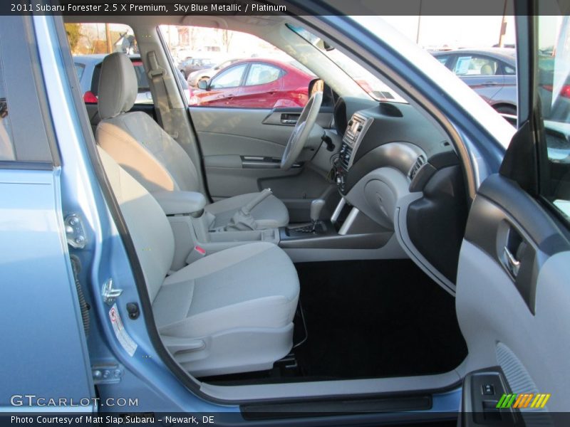 Sky Blue Metallic / Platinum 2011 Subaru Forester 2.5 X Premium