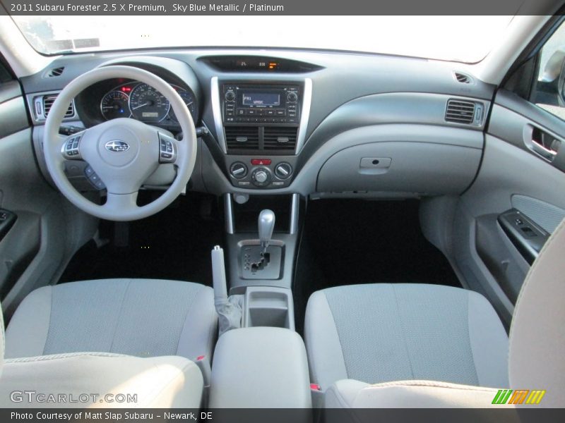 Sky Blue Metallic / Platinum 2011 Subaru Forester 2.5 X Premium