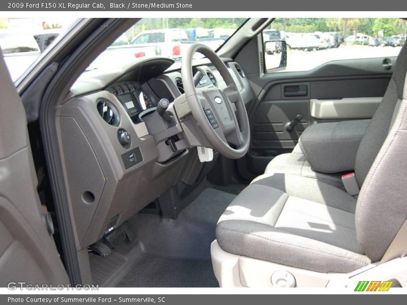 Black / Stone/Medium Stone 2009 Ford F150 XL Regular Cab