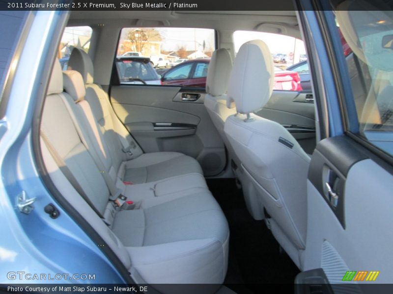 Sky Blue Metallic / Platinum 2011 Subaru Forester 2.5 X Premium