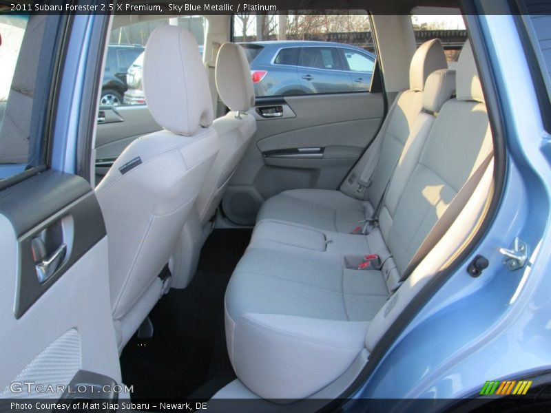 Sky Blue Metallic / Platinum 2011 Subaru Forester 2.5 X Premium