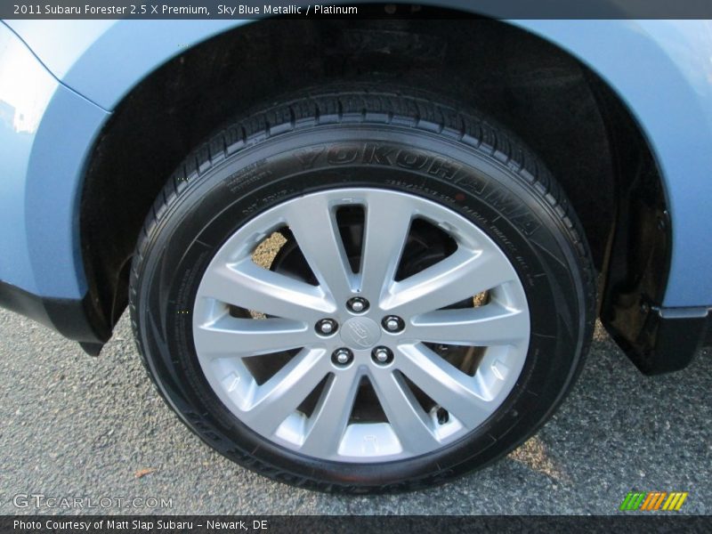 Sky Blue Metallic / Platinum 2011 Subaru Forester 2.5 X Premium