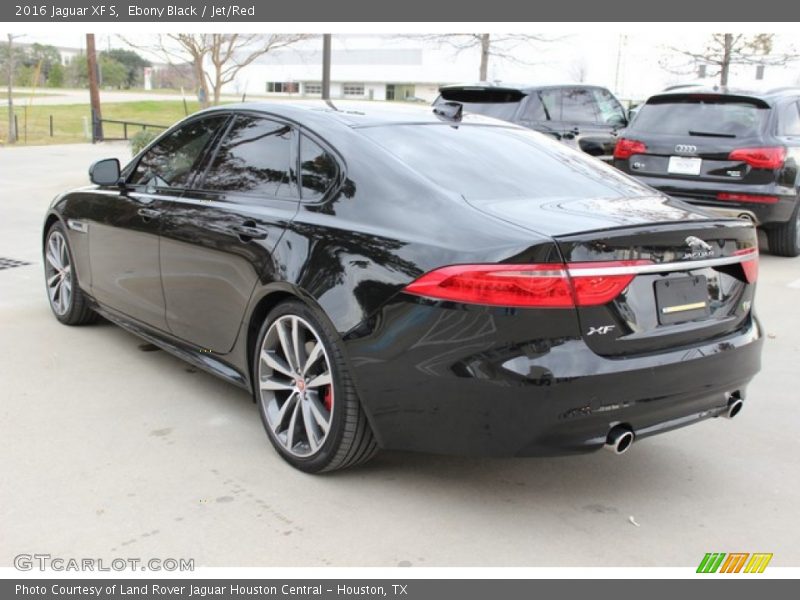 Ebony Black / Jet/Red 2016 Jaguar XF S