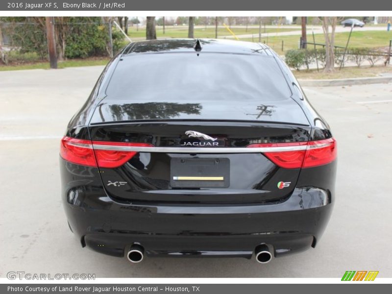 Ebony Black / Jet/Red 2016 Jaguar XF S