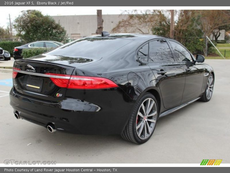 Ebony Black / Jet/Red 2016 Jaguar XF S