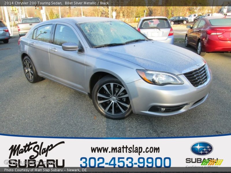 Billet Silver Metallic / Black 2014 Chrysler 200 Touring Sedan