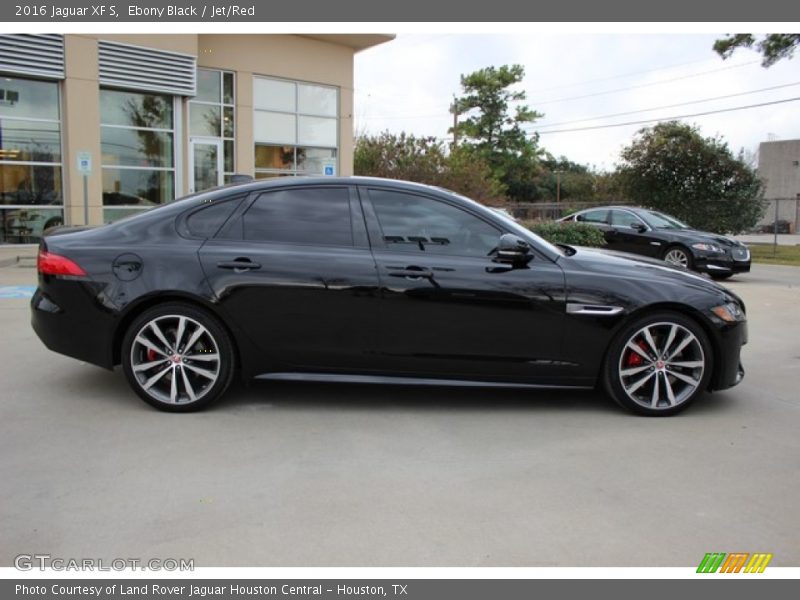 Ebony Black / Jet/Red 2016 Jaguar XF S