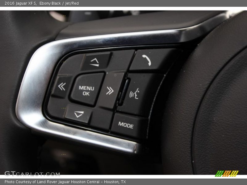 Ebony Black / Jet/Red 2016 Jaguar XF S