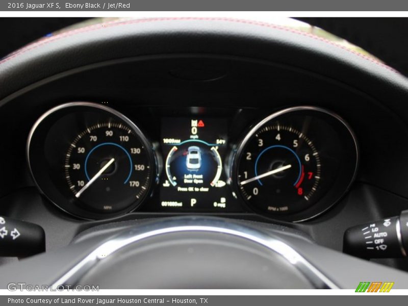 Ebony Black / Jet/Red 2016 Jaguar XF S