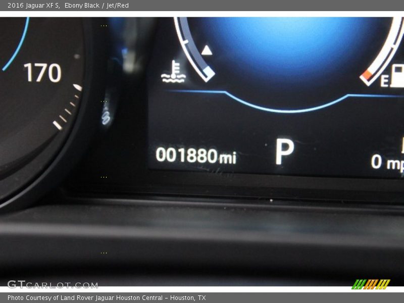 Ebony Black / Jet/Red 2016 Jaguar XF S