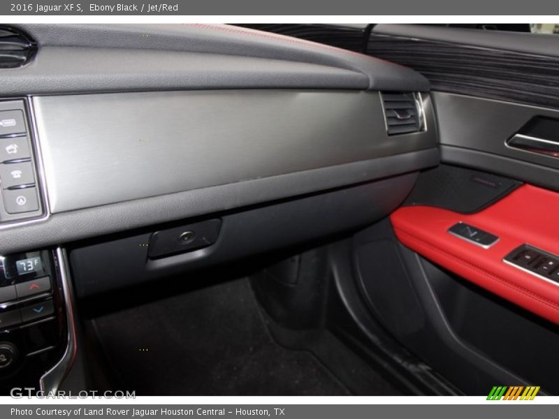 Ebony Black / Jet/Red 2016 Jaguar XF S
