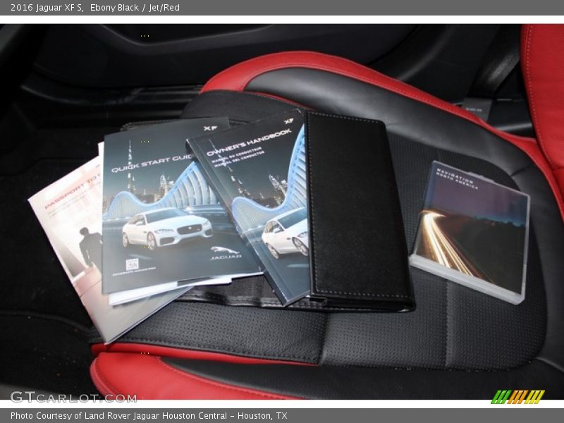 Ebony Black / Jet/Red 2016 Jaguar XF S