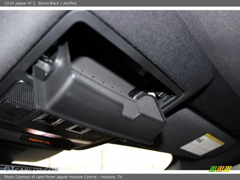 Ebony Black / Jet/Red 2016 Jaguar XF S