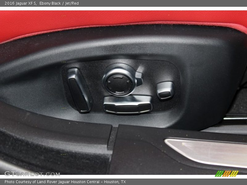 Ebony Black / Jet/Red 2016 Jaguar XF S