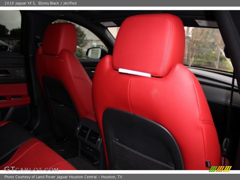 Ebony Black / Jet/Red 2016 Jaguar XF S