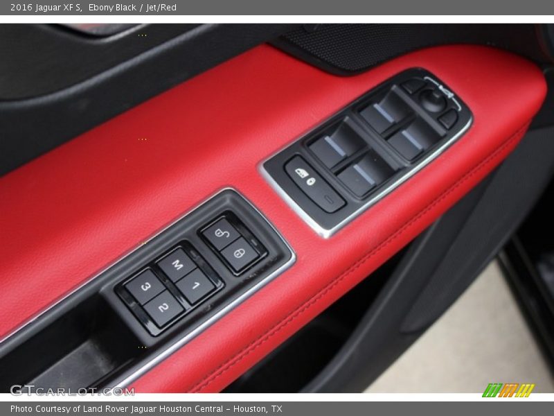 Ebony Black / Jet/Red 2016 Jaguar XF S